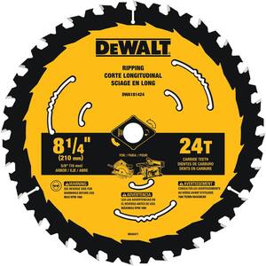 8-1/4 in. 24-Tooth Tungsten Carbide Circular Saw Blades (10-Pack)
