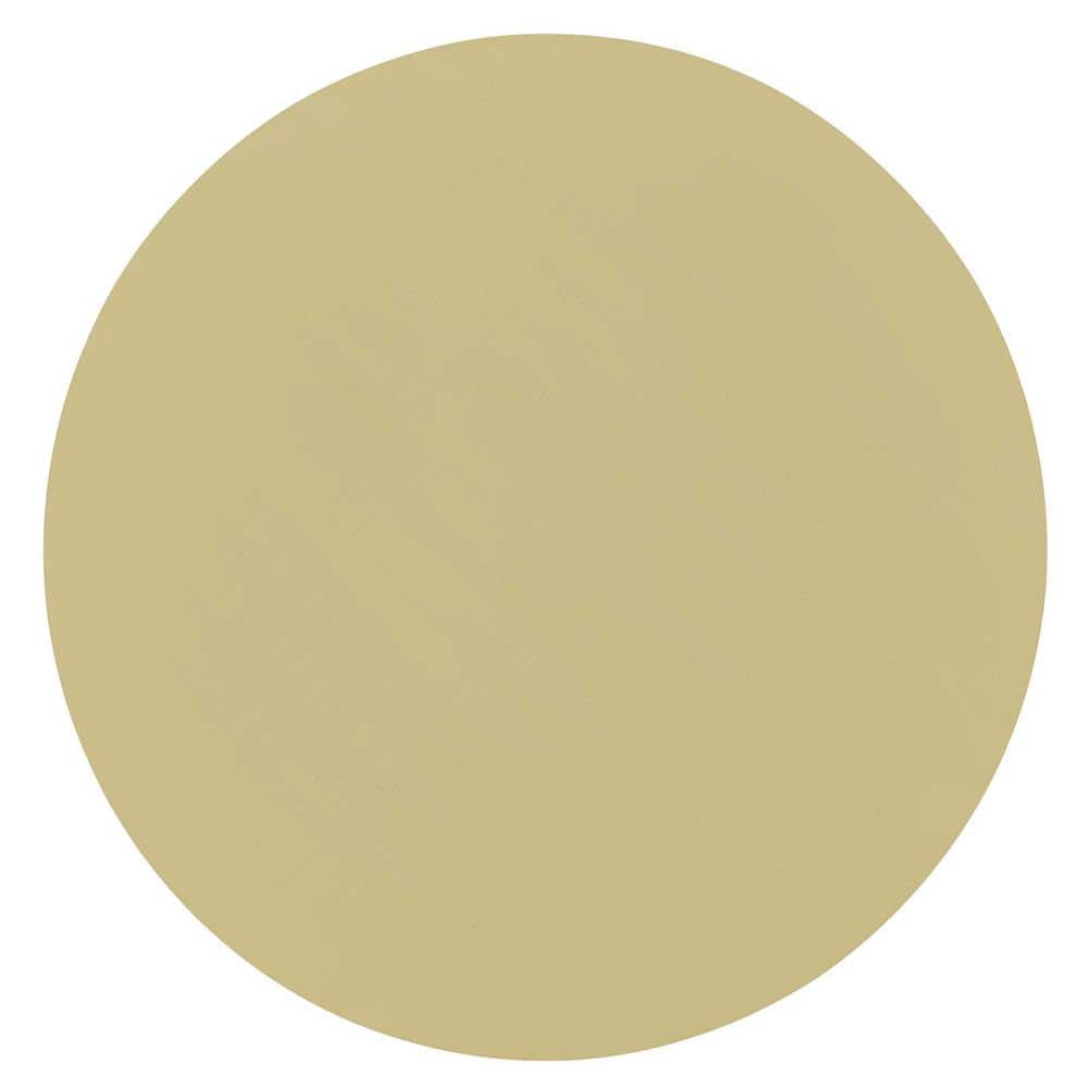 Lyric 14 in. W White Brass Round Side Table - thumbnail 2