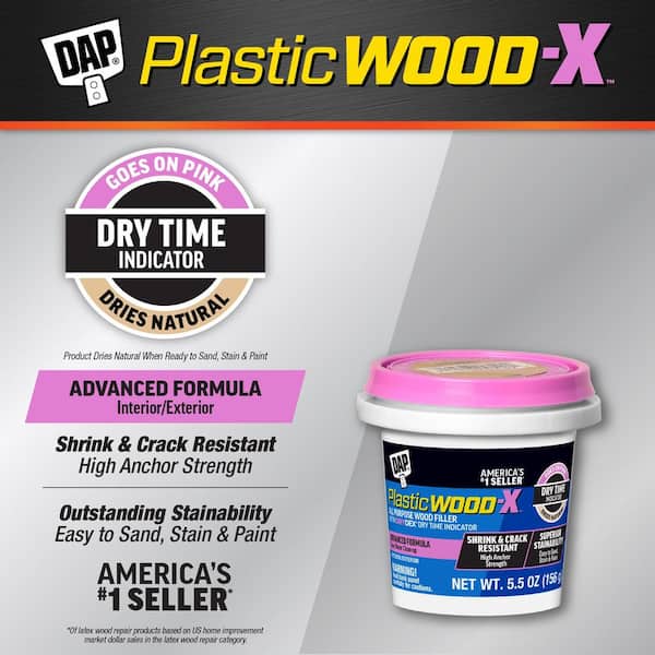 Plastic Wood-X with Drydex 5.5 oz. All Purpose Wood Filler (12-Pack)