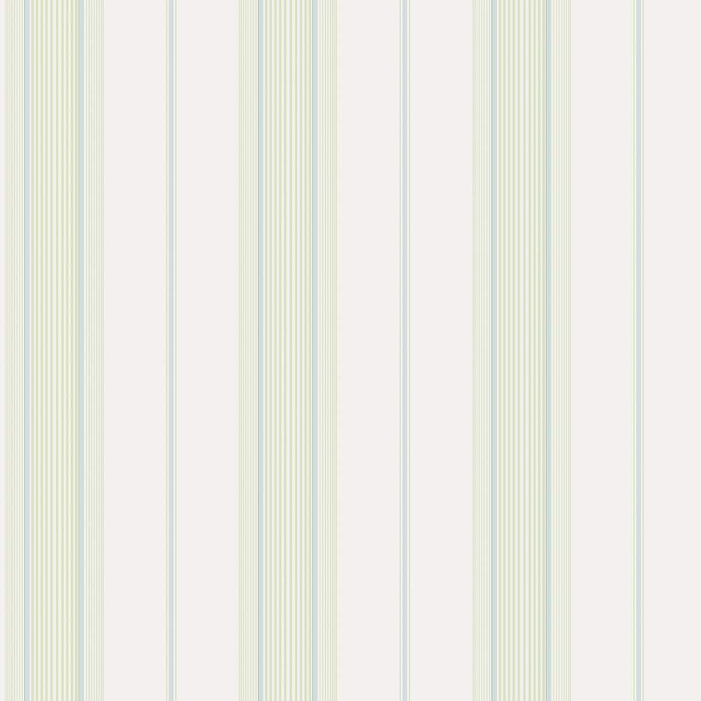 Smart Stripes 3 Green Slim Stripe Matte Finish Non-Pasted Vinyl on Non-Wove