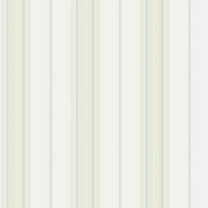 Smart Stripes 3 Green Slim Stripe Matte Finish Non-Pasted Vinyl on Non-Woven Wallpaper Roll