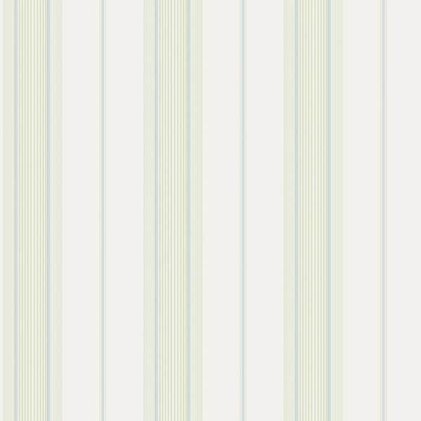 Unbranded Smart Stripes 3 Green Slim Stripe Matte Finish Non-Pasted Vinyl on Non-Woven Wallpaper Sample