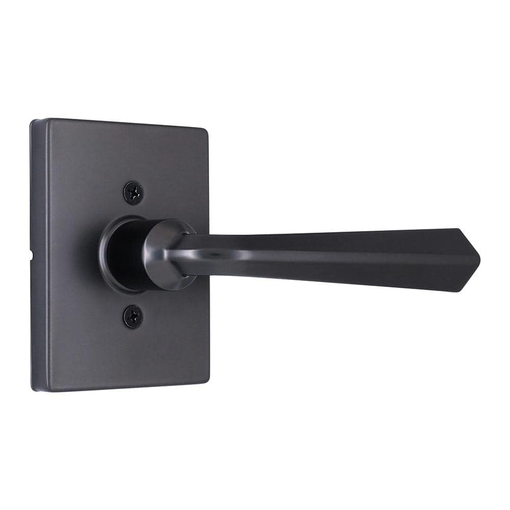 Wilshire Gun Metal Dummy Door Lever with Rectangle Rose