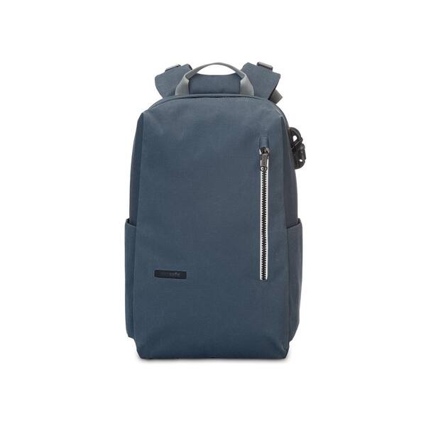 Pacsafe Intasafe 18 in. Navy Backpack with Laptop Compartment