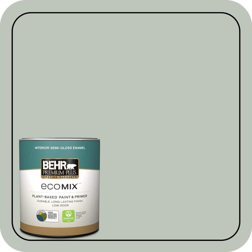 1 qt. #N410-3 Riverdale Semi-Gloss Enamel EcoMix Plant-Based Interior Paint & Primer price history on PriceWatchPro