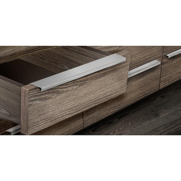 Lenox Collection 11 in. (279 mm) Modern Brushed Stainless Steel Cabinet Egde Pull