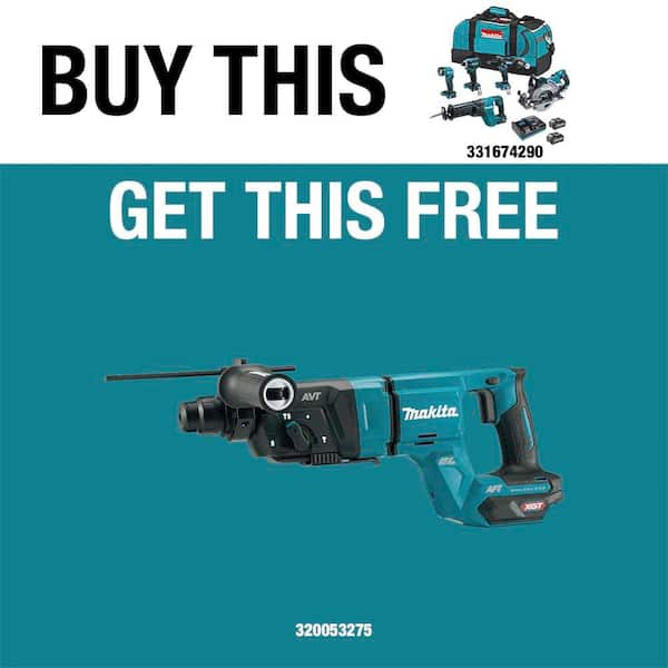 40V max XGT Brushless Cordless 5-piece Combo Kit (Hammer Drill/Impact/Recip Saw/Rear Handle Circ Saw/Flashlight) 4.0Ah