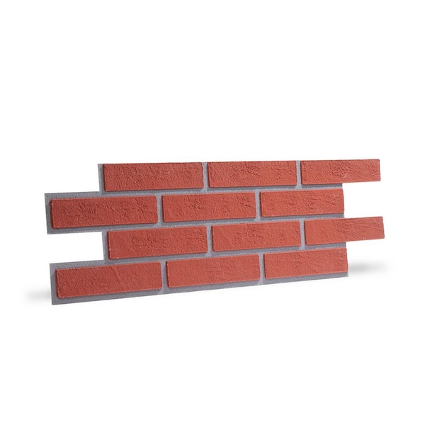 Realistic, Solid Foam Red House Bricks (25)