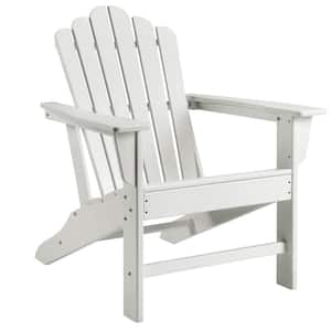 HDPE Plastic Outdoor Patio White Adirondack Chair