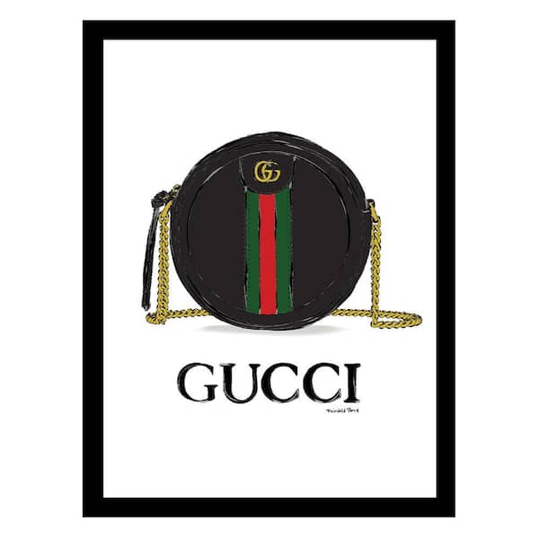 VENICE BEACH Collections Designer Handbag by Fairchild Paris 1-Piece Framed Graphic Print Abstract Poster Art Print 18 in. x 14 in.