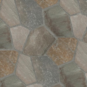 Golden White 18 in. x 24 in. Rectangle Multi-Colored Meshed Flagstone Paver Tile (40 Pieces/110 sq. ft./Pallet)