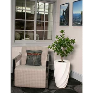 Nearly Natural Indoor 59 in. Variegated Ficus Artificial Tree in Decorative  Planter 9388 - The Home Depot