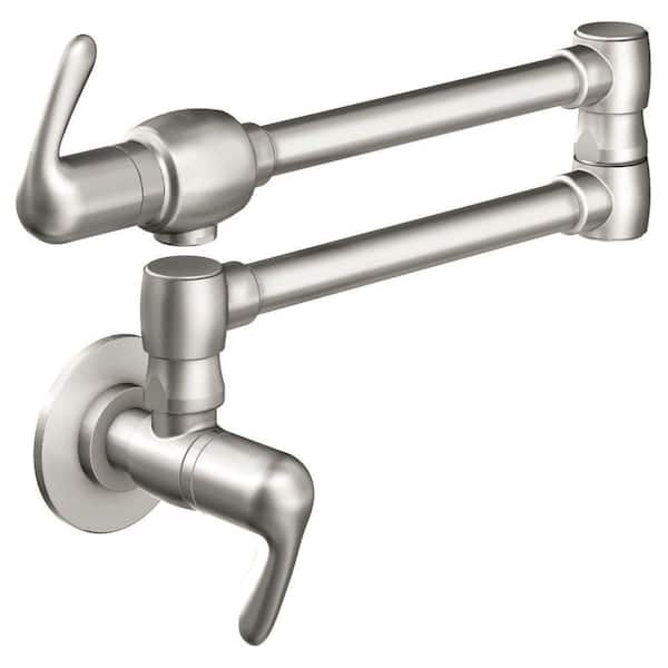 GROHE Ladylux Wall-Mounted Pot Filler in Stainless Steel
