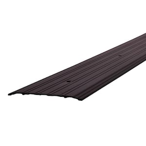 6 in. x 1/4 in. x 36 in. Bronze Aluminum Commercial Flat-Profile Threshold