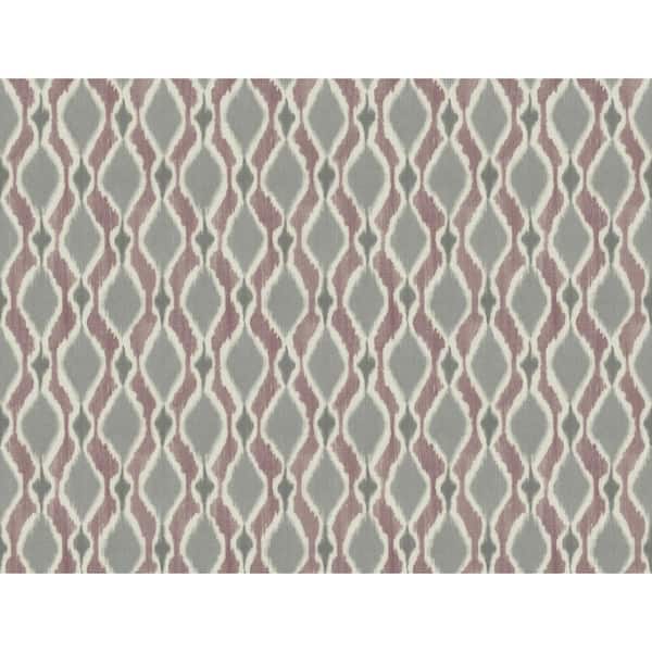 York Wallcoverings Dyed Ogee Purple Paper Strippable Roll (Covers 60.75 sq. ft.)