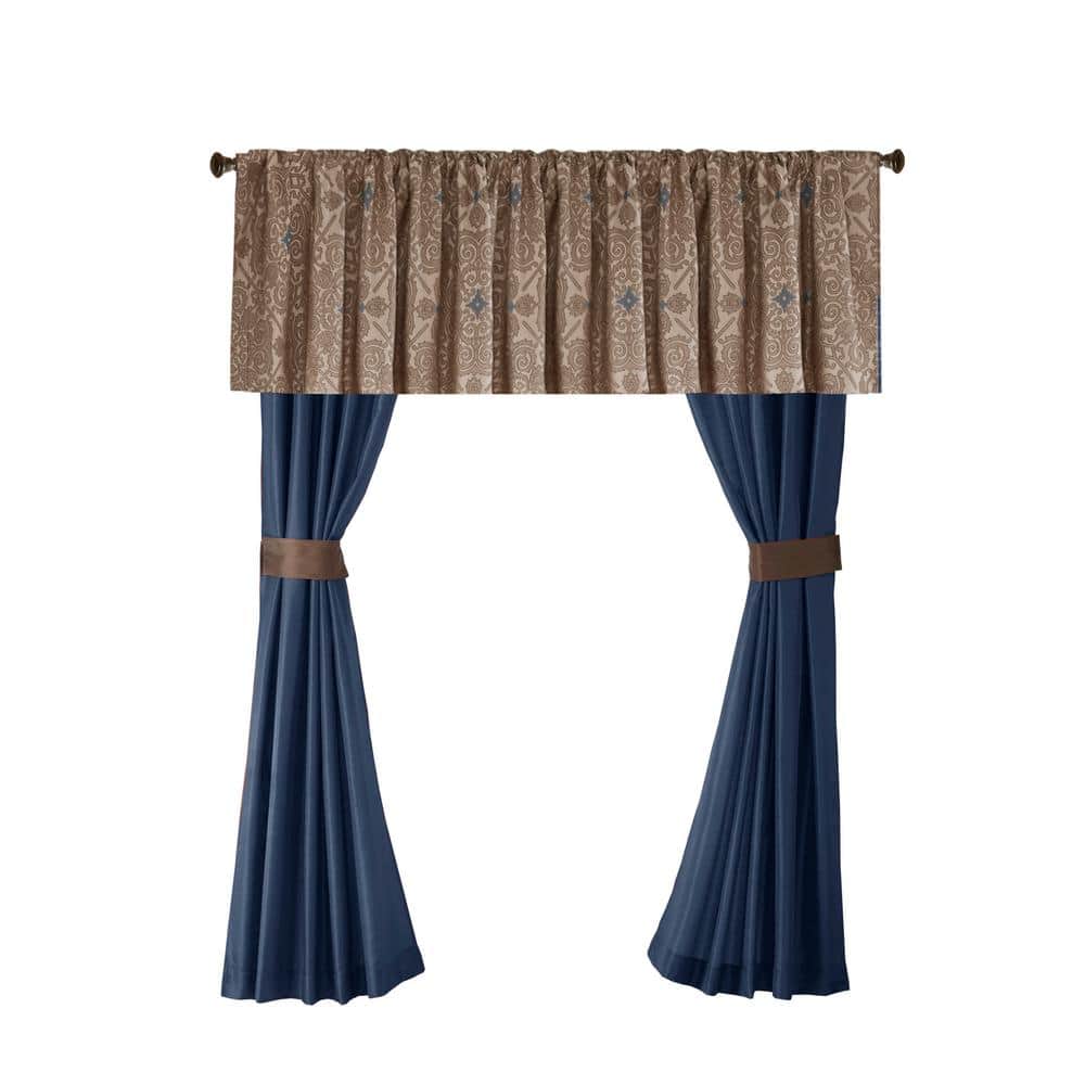 Navy Jacquard California King 24-Piece Bedding Set