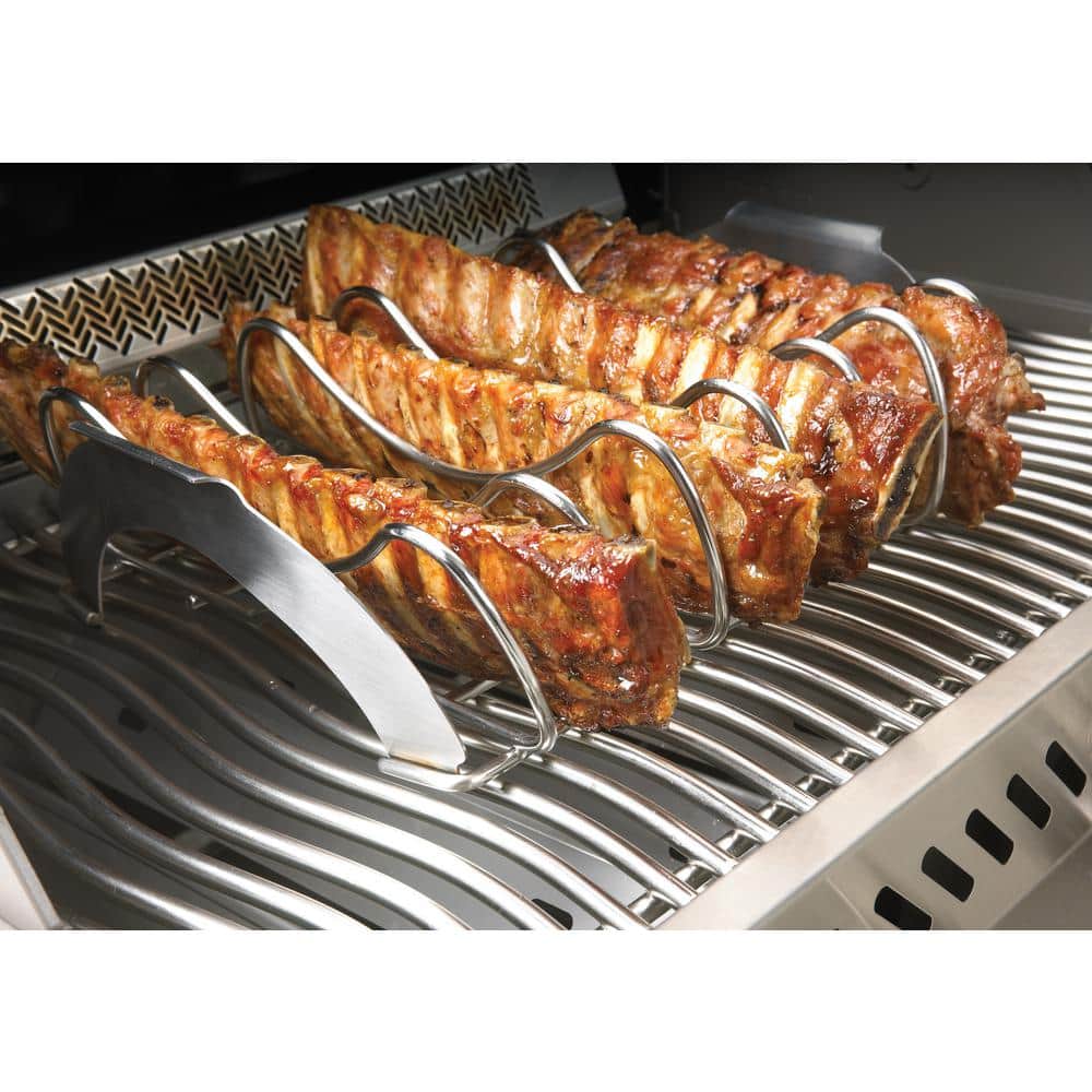 Stainless Steel Rib and Roast Rack with Handles