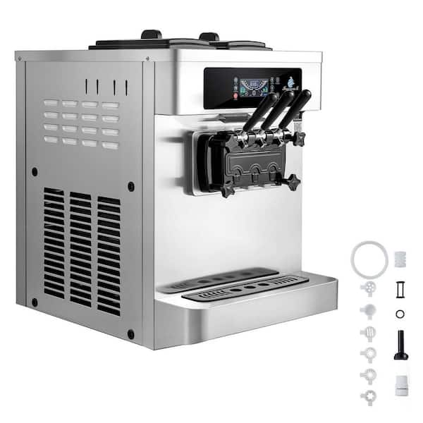 SVOPES Commercial Ice Cream Machine 10.14 qt. Silver 20-28 L/H
