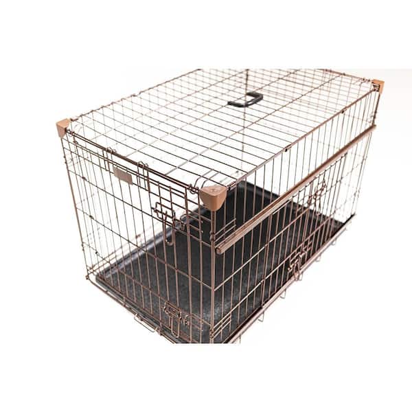Dwell Series 36 in. Crate with Sliding Door - Bronze Finish