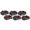 M18 18-Volt Lithium-Ion High Output CP 3.0Ah Battery Pack (6-Pack)