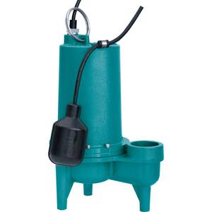 0.4 HP 115-Volt/60HZ Cast Iron Submersible Sewage Pump with Tethered Float Switch