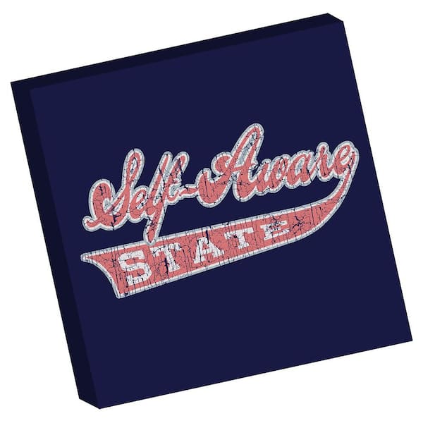 Self-aware State College Vintage Tee Design by Grotto Studios Unframed Graphic Print Typography 20 in. x 20 in.