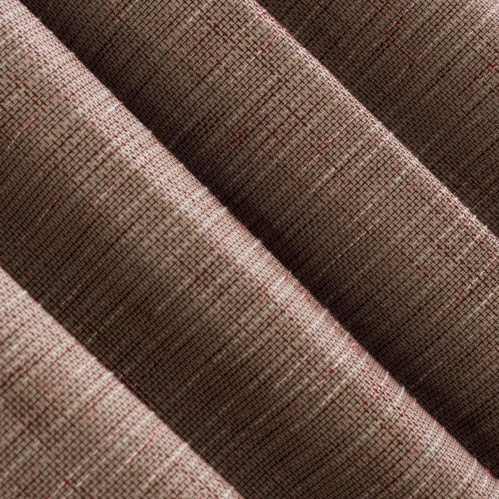 Russet Linen Burlap Weave Thermal Blackout Curtain Panel 52" x 84"