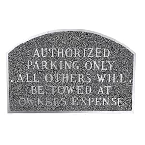 Authorized Parking Only All Others Will Be Towed Standard Arch Statement Plaque - Swedish Iron
