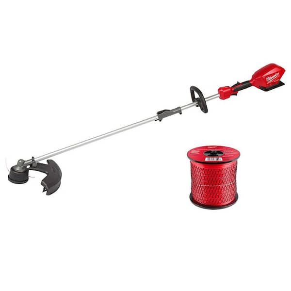 Milwaukee M18 FUEL 18V Lithium Ion Brushless Cordless QUIK LOK String Grass Trimmer with 0.095 in. Trimmer Line 750 ft. Spool 2825 20ST 49 16 2783 The Home Depot