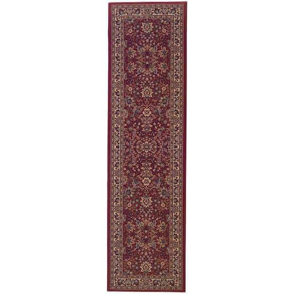Home Decorators Collection Westminster Red 2 ft. x 8 ft. Runner Rug