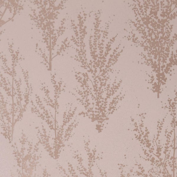 Katsura Pink Paper Non Pasted Removable Wallpaper