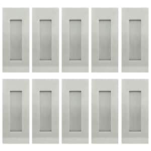 FHIX 4-11/16 in. L Satin Stainless Steel Rectangular Flush Cup Pull (10-Pack)