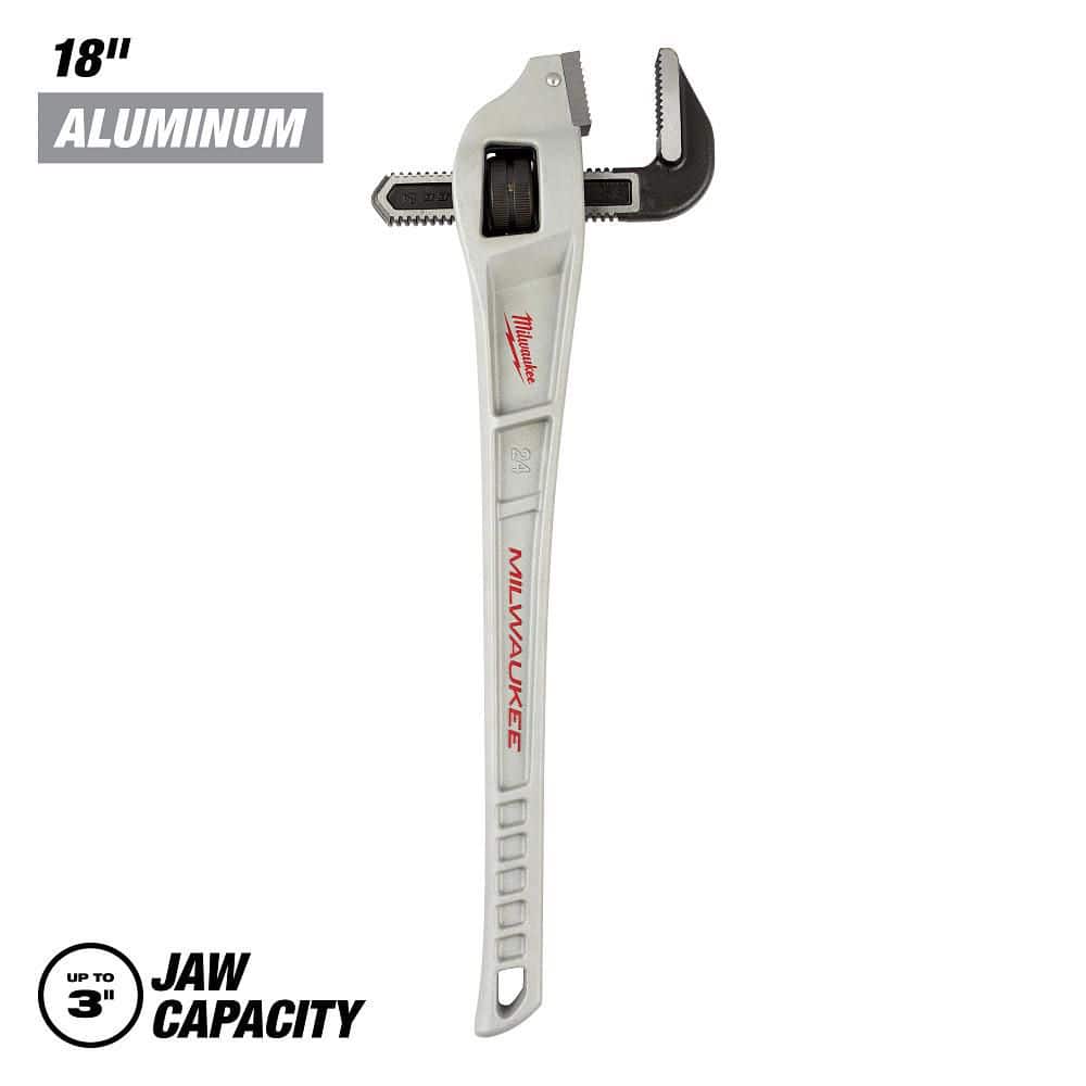 MILWAUKEE 24 in. Aluminum Offset Pipe Wrench (48-22-7182)