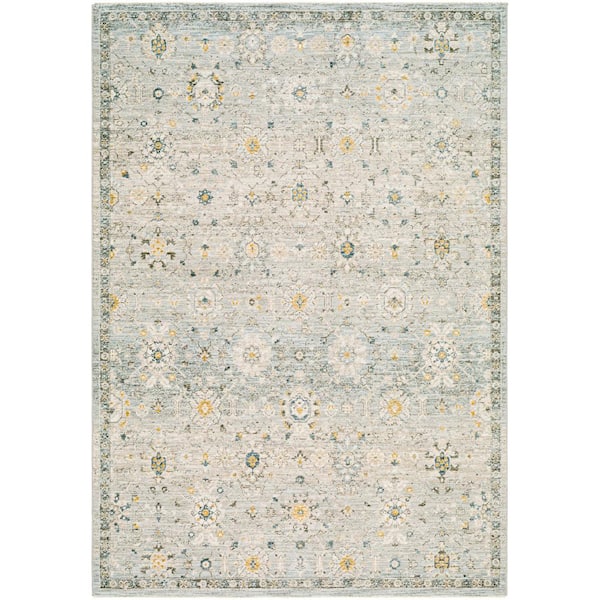 Rosamond Gray/Blue Doormat 2 ft. x 3 ft. Indoor Area Rug