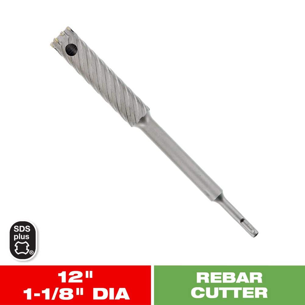 DIABLO 1-1/8 in. x 12 in. SDS-Plus Rebar Cutter DMAPLRC1080 DIABLO 1-1/8 in. x 12 in. SDS-Plus Rebar Cutter DMAPLRC1080