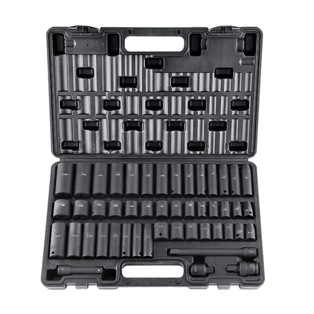 3/8 in. Drive Impact Socket Set, 48-Piece Socket Set SAE 5/16 in. - 3/4 in. and Metric 8-22 mm, 6-Point Cr-V Alloy Steel price history on PriceWatchPro