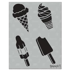 Ice Cream Stencil (4-Pack)