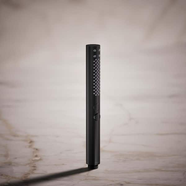 Shift Plus Round 2-Spray Wall Mount Handheld Shower Head with 2.5 GPM in Matte Black