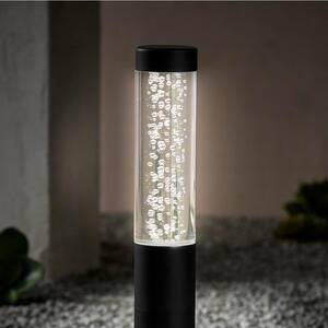 Low Voltage Black 40 Lumens White Color Changing Integrated LED Bollard Light with Remote; Weather/Water/Rust Resistant