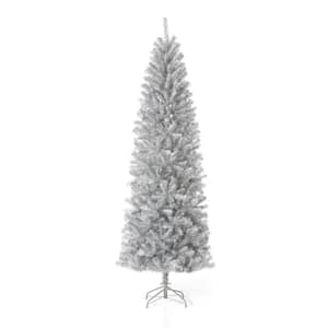 7.5 ft. Silver Tinsel Artificial Christmas Tree