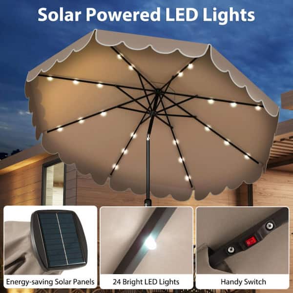 led patio umbrella switch String Lights with 16 Color Changing and 12 Modes, Remote Control 104 Ultra Bright Beads Waterproof Battery and USB Operated with 8 Light Strings for Patio Umbrellas Camping Tents The umbrella includes a weighted base with 2 fillable sandbags that support up to 88 lbs Assembling solar LED "Best Choice