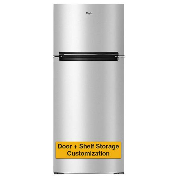 Whirlpool 18 cu. ft. Top Freezer Refrigerator in Stainless Steel