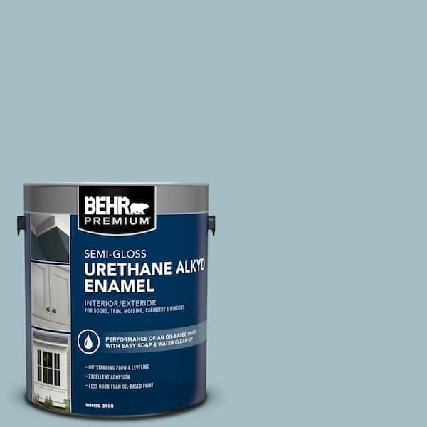 1 gal. #PPU13-11 Clear Vista Urethane Alkyd Semi-Gloss Enamel Interior/Exterior Paint