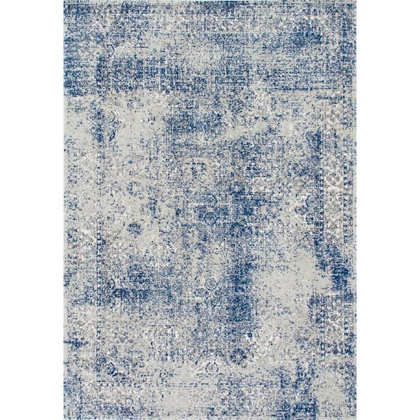nuLOOM Willena Vintage Blue 7 ft. x 9 ft. Area Rug