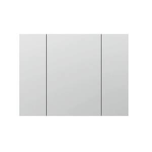 Royale 48 in. W x 30 in. H Clear Recessed/Surface Mount Medicine Cabinet with Mirror and Tri-View Doors
