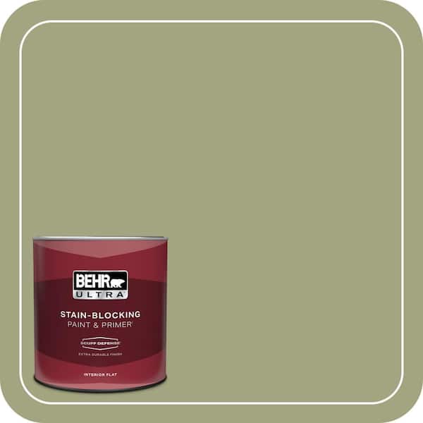 BEHR ULTRA 1 qt. #410F-4 Mother Nature Extra Durable Flat Interior Paint & Primer