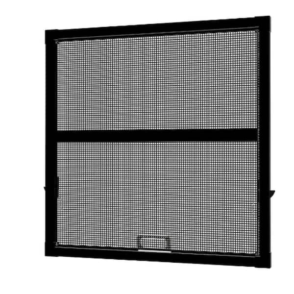 400 Narroline Double Hung 39.875 in. x 34.84375 in. Black Aluminum Window Screen Compatible with Andersen