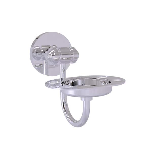 Allied Brass Southbeach Collection Wall Mounted Tumbler Holder/Toothbrush Holder in Polished Chrome