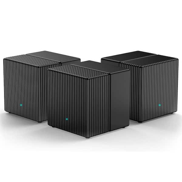 Yichuhaoxi Dual-Band W-iFi 6 Mesh Wi-Fi Router System Covers up to 6,000 sq. ft. 2-Gigabit Ports Per Unit, 3-Pack