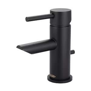 Motegi Single Hole Single-Handle Bathroom Faucet in Matte Black